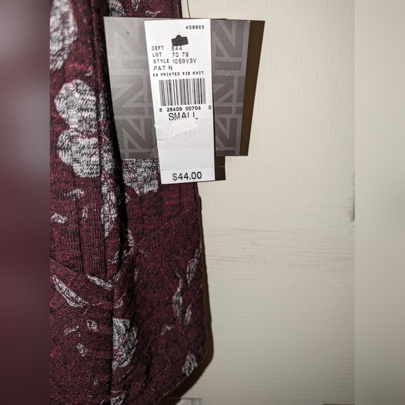 iZ Byer cardigan burgundy with a floral pattern - Picture 4 of 5